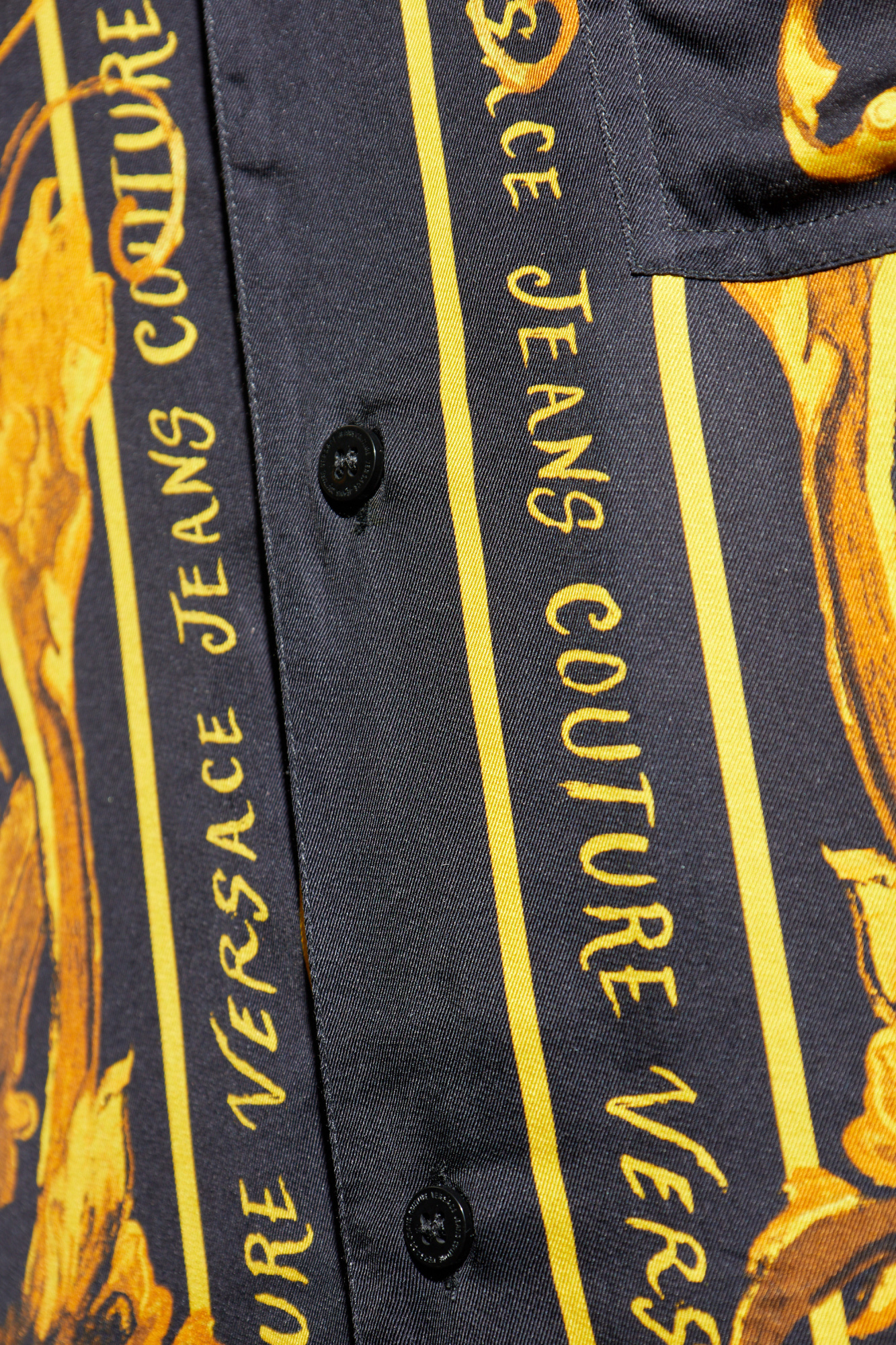 Yellow Shirt with logo Versace Jeans Couture - Vitkac AS